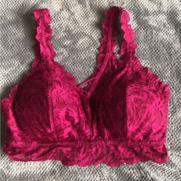 Maurice’s Lace padded Bralette in Pink - Picture 1 of 1